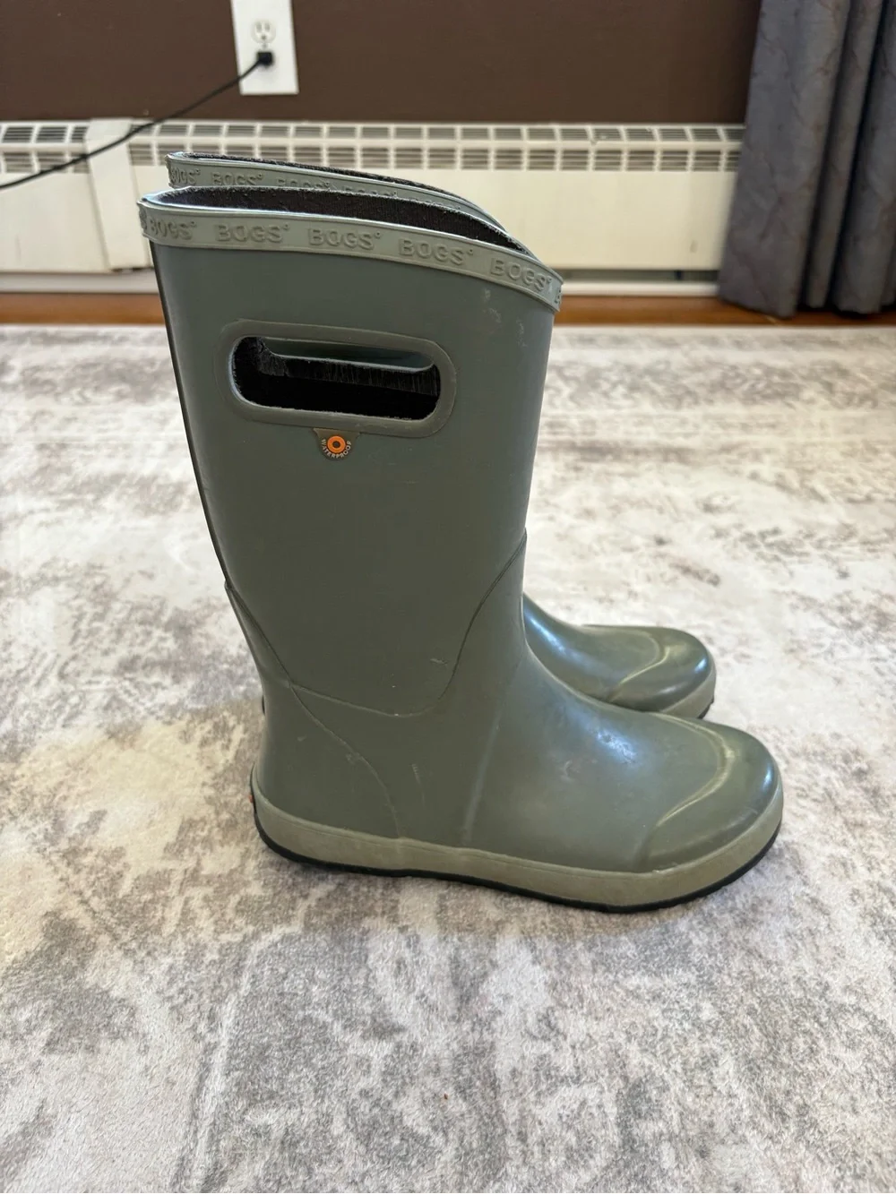 Kids' Bogs Green Rain Boots Size YS Youth 4 (EU 37)